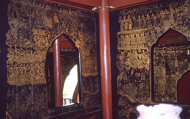Wang Suan Phakkat - Intérieur du palais de laque
