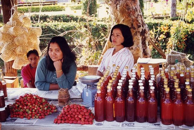 Chieng maï - Parc de Krisadadoï - jus de fraise